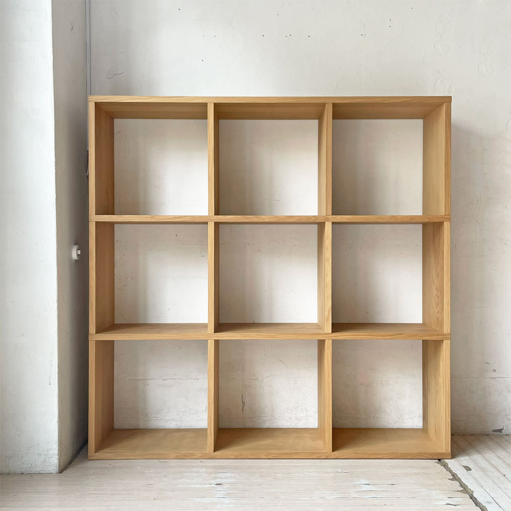 【下北沢店】無印良品 MUJI スタッキングシェルフ オープンシェルフ ディスプレイラック 3段3列 オーク材 ナチュラル 参考定価39,900- 買取させていただきました。