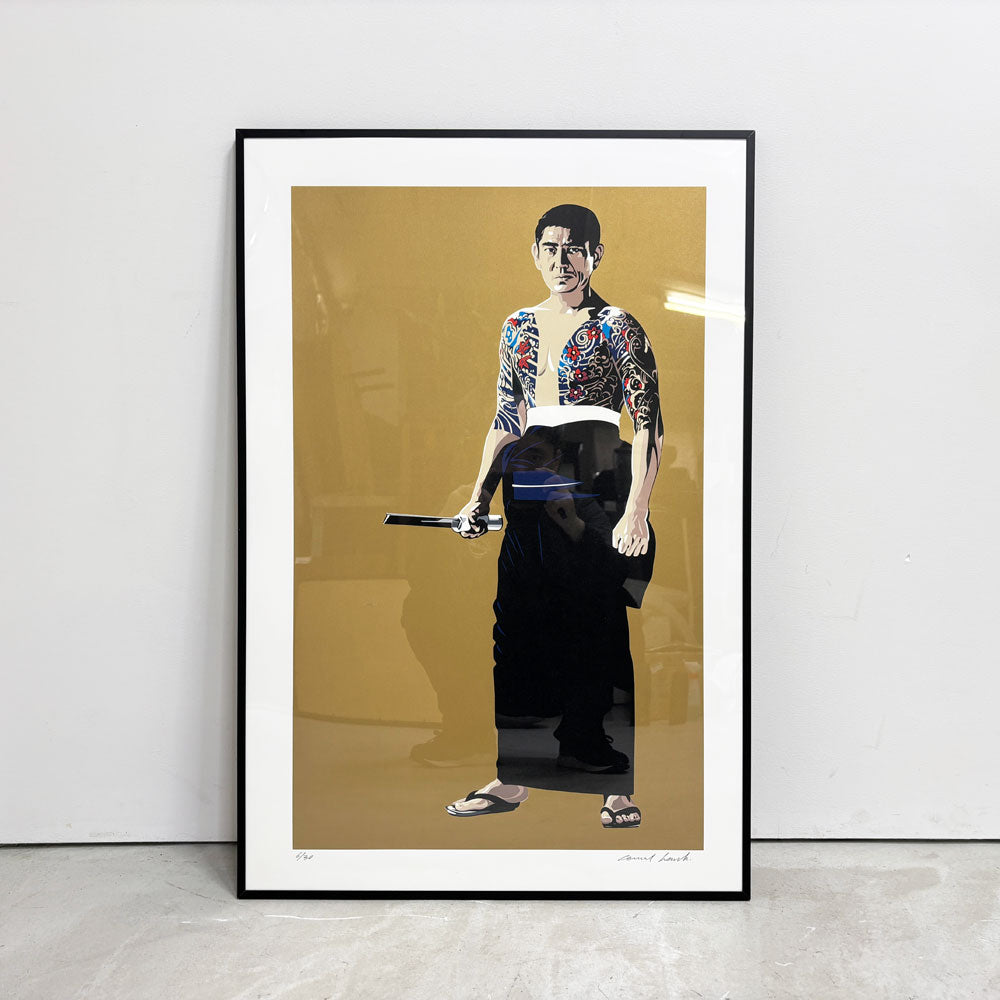 【祖師ヶ谷大蔵店】コンラッドリーチ CONRAD LEACH 高倉健 シルクスクリーン アートフレーム ポスター ポップアート 希少 50×80cm(スクリーンサイズ) 額装品 買取させていただきました。