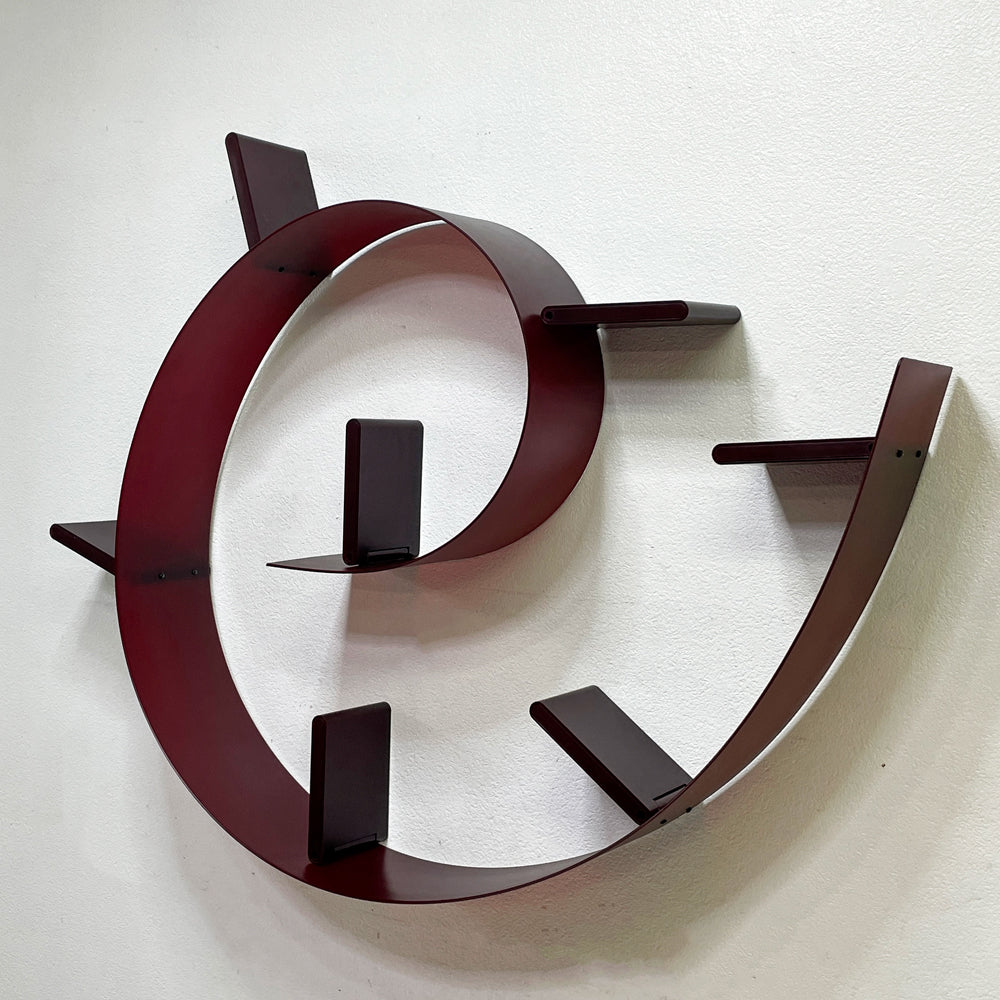 【祖師ヶ谷大蔵店】カルテル Kartell ブックワーム7 BOOKWORM7 ウォールラック ワインレッド ブックエンド7個付き イタリア 定価￥84,600- 買取させていただきました。