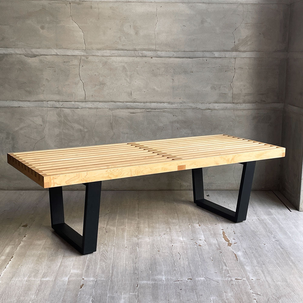 【学芸大学店】ハーマンミラー Herman Miller プラットフォームベンチ Platform Bench ネルソンベンチ メープル/ウッドベース W122cm ジョージネルソン 定価￥250,800- 買取させていただきました。