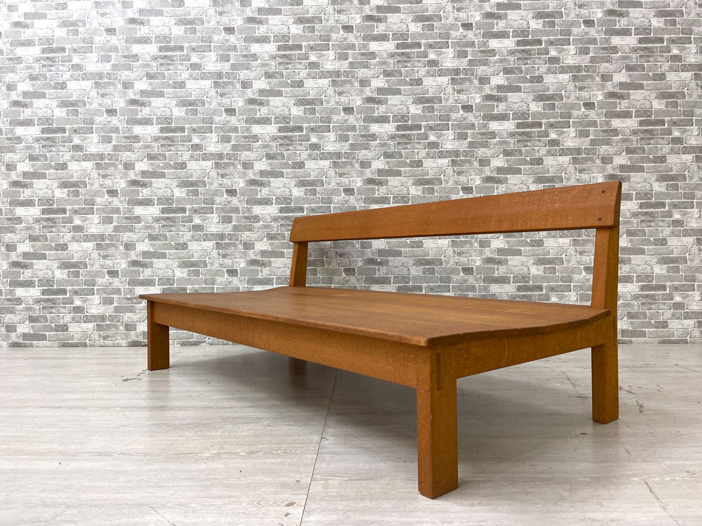 ナチュラルデザイン ベンチソファ チェア 二人掛け 無垢材 W123cm 中古品 買い取りしました。