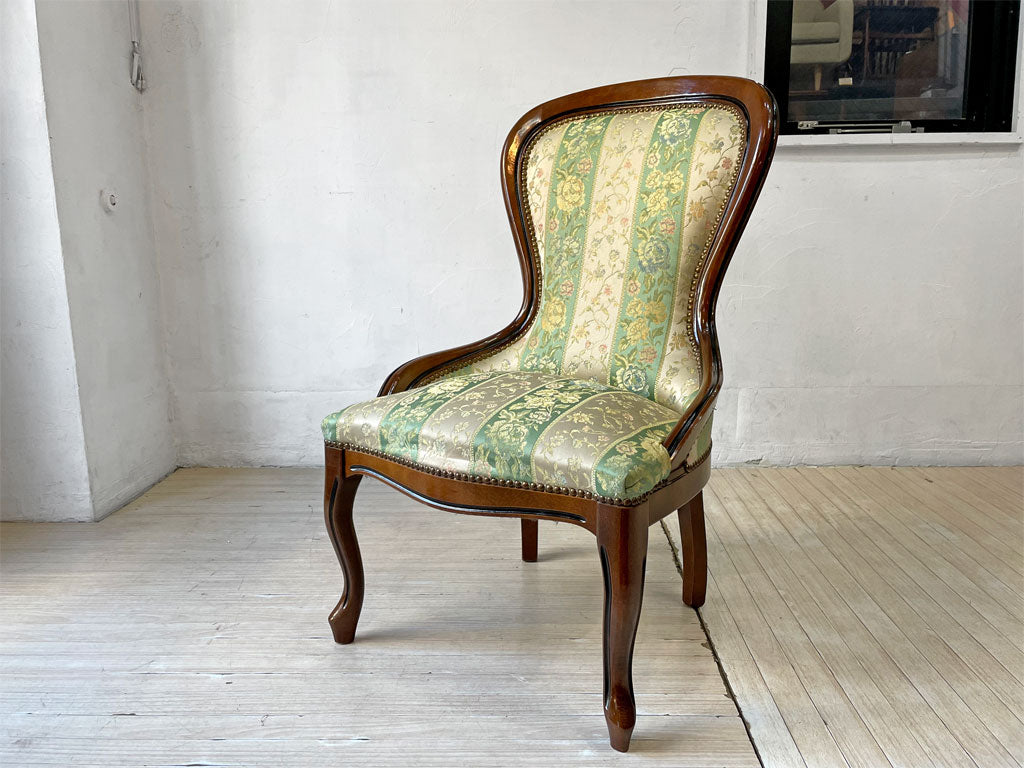 ヨーロピアンクラシカル Eurorean Classical ラウンジチェア サロンチェア ファブリックシート イタリアンデザイン 中古品 買い取りしました。