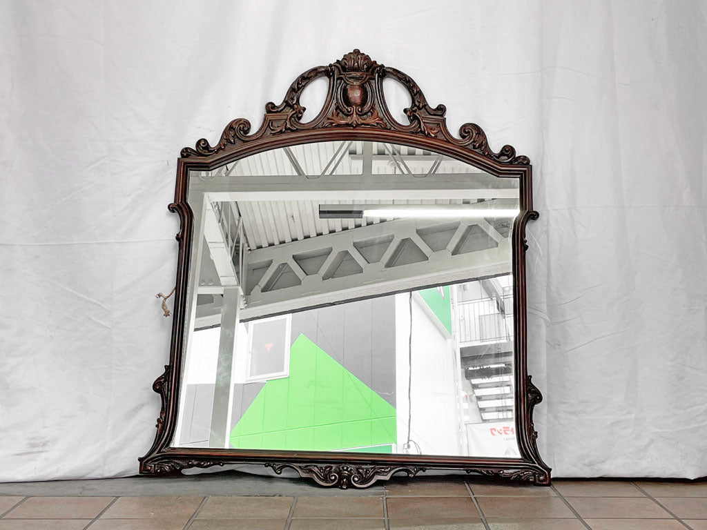 UKアンティーク UK Antique ウォールミラー マホガニー材 ビクトリアンスタイル 英国 イギリス ビンテージ 中古品 買い取りしました。