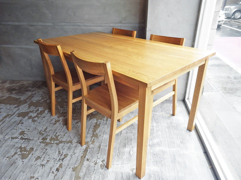 無印良品 MUJI オーク無垢材 ダイニングテーブル ダイニングチェア 4脚 中古品 買い取りしました。