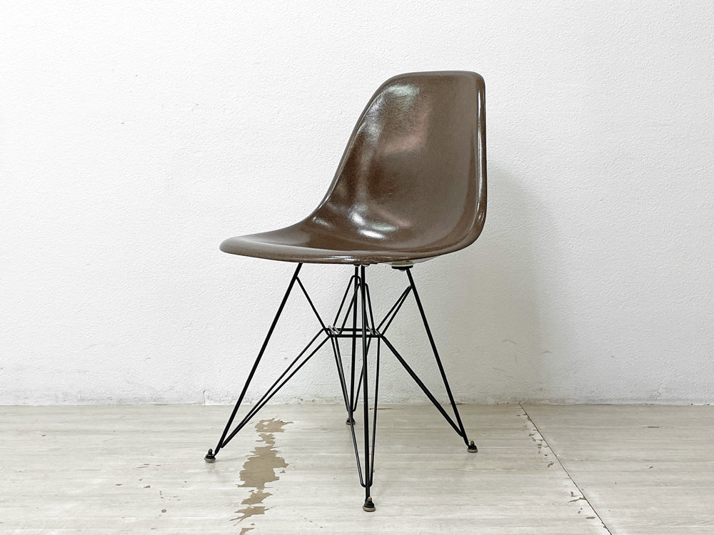 ハーマンミラー Herman Miller サイドシェルチェア セカンド 2nd FRP シールブラウン Seal Brown エッフェルベース C&Rイームズ ビンテージ 買い取りしました。