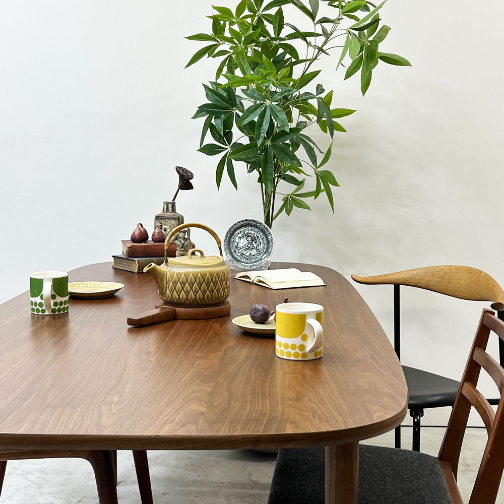 マルニ木工 MARUNI × アクタス ACTUS × NAOTO FUKAZAWA 深澤直人 アオヤマ AOYAMA ダイニングテーブル ウォールナット材 ウレタン塗装 W180cm ～絆のアンビエント～