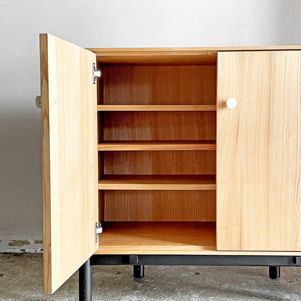 ジャーナルスタンダードファニチャー J.S.F ポルト スモール サーバー PORTO SMALL SERVER キャビネット タモ材 ナチュラル 定価￥88,000- ～人気ブランドが魅せるキャビネット～