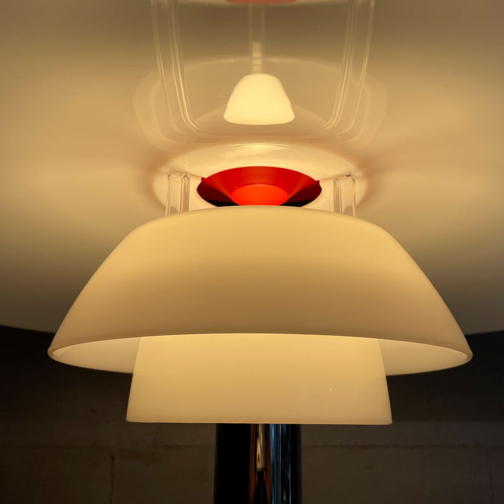 ルイスポールセン Louis Poulsen PH80 フロアライト フロアランプ シルバークローム 乳白色アクリルシェード ポール・ヘニングセン 北欧照明～乳白色が送る愛色の光～