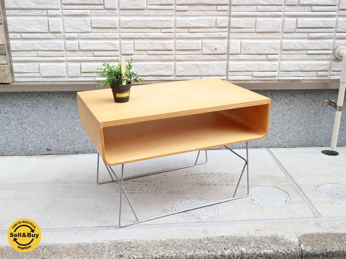 オッフィー Offi  スクープ テーブル Scoop Table プライウッド AVボード  ～軽やかで開放感のあるミッドセンチュリーなアイテム～ 【 買取と販売とレンタルのお店 】