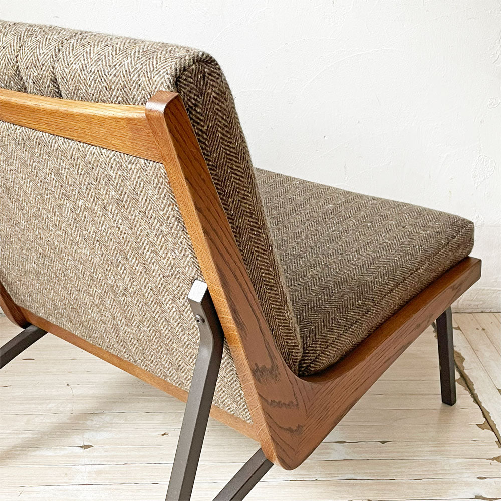 トラックファニチャー TRUCK FURNITURE ブーメランチェア BOOMERANG ナラ無垢材×スチール 1人掛けソファ～ちょうど良さに惹かれる～