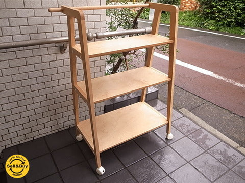 展示美品 旭川 Cosine コサイン ワゴンシェルフ メープル材 オイル仕上げ ～ 丁寧で気遣いが感じられる家具【買取と販売とレンタルのお店】