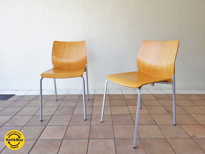 カッシーナ イクスシー Cassina ixc. ロビン ROBIN スタッキングチェア 2脚セット  ～スタッキング可能なモダンスタイリッシュチェア～ 【 買取と販売とレンタルのお店 】