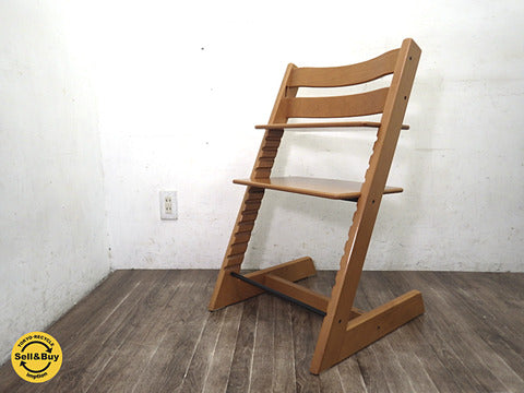 ストッケ STOKKE トリップトラップ TRIPP TRAPP チェア 新型 旧モデル チェリー材 ブラウン ～ ストッケの代表的プロダクト 希少な旧モデル入荷です！ 【買取と販売とレンタルのお店】