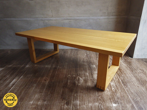 MUJI 無印良品  『 天然木 （ オーク材 ） テーブル ／ ロータイプ 』～廃番希少！！人気のロータイプ テーブル。【買取と販売とレンタルのお店】