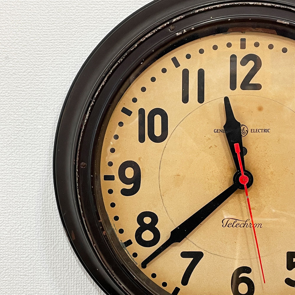 ゼネラルエレクトリック General Electric GE ビンテージ ウォールクロック 壁掛け時計 米国 USビンテージ ～ 時を楽しむ、暮らしを楽しむ