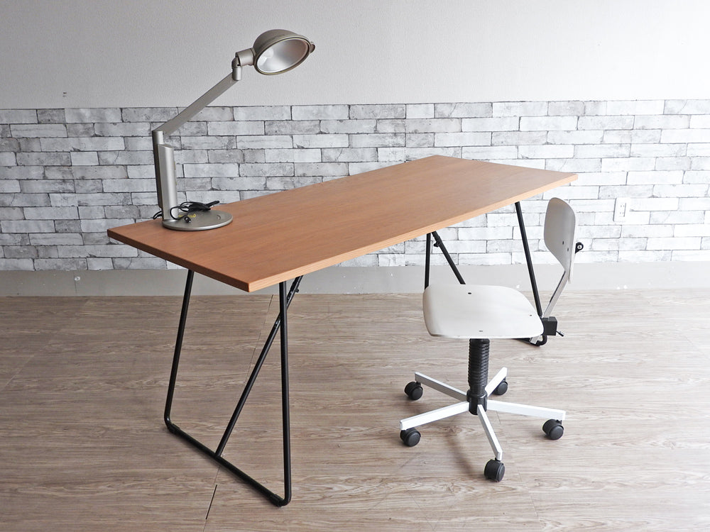 無印良品 MUJI 折りたたみテーブル ダイニングテーブル オーク材 スチール脚 W160cm ナチュラルデザイン 定価￥25,900-  中古品  買い取りしました。