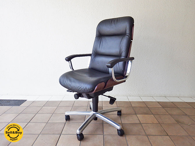 内田洋行 UCHIDA エグゼクティブチェア ハイバック EX-365 本革 定価292,788円 買い取りしました。用賀店 出張買取もお任せ下さい。