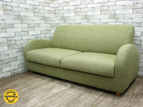 モモナチュラル Momo Natural ニモ NIMO カバーリングソファ 3人掛け～丸いフォルムと優しい座り心地♪【買取と販売とレンタルのお店】