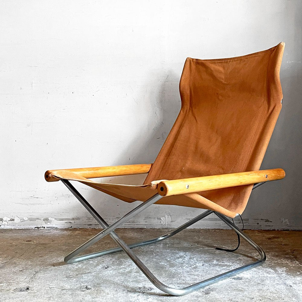 【自由が丘店】ニーチェア エックス NY chair X フォールディングチェア 折り畳みチェア ラウンジチェア キャメル ナチュラル ビーチ材 新居猛 MoMA 藤栄 定価￥59,400- 買取させていただきました。