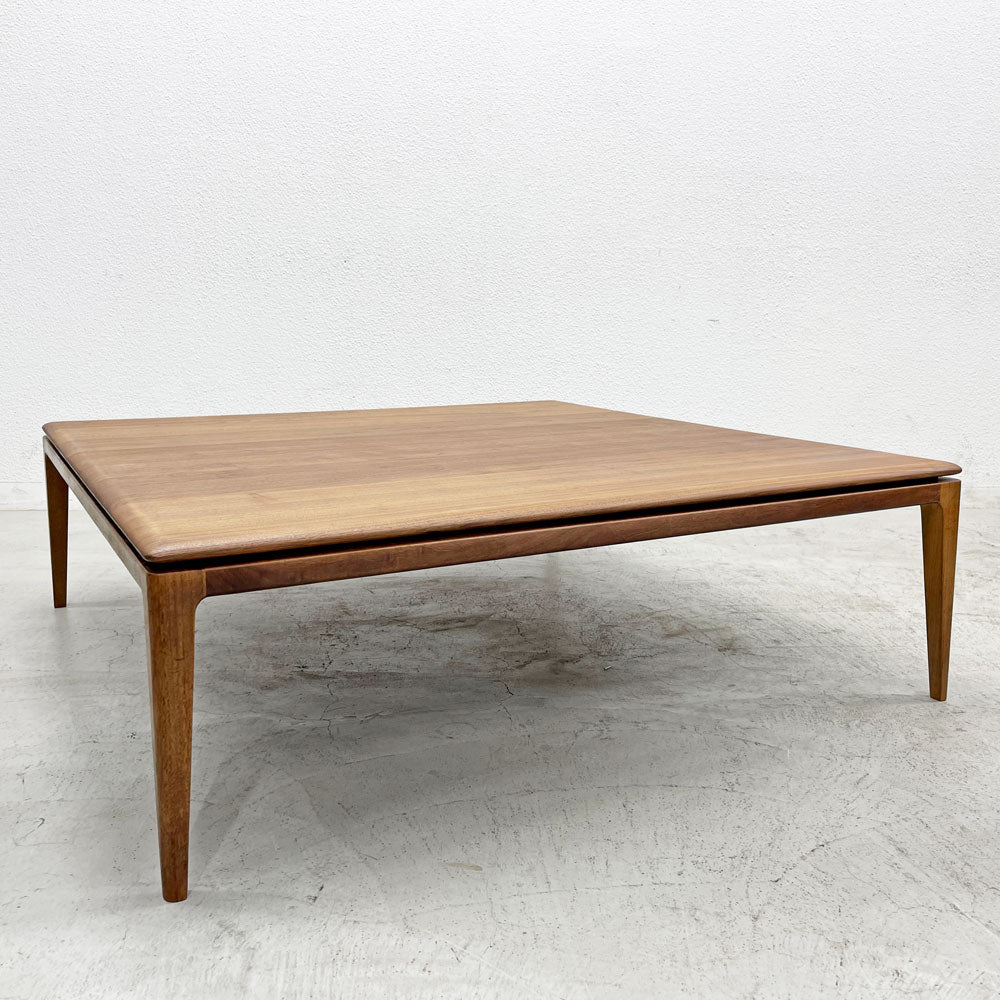 【登戸BASE店】タイムアンドスタイル TIME & STYLE ムーン Moon センターテーブル ローテーブル スクエア ウォールナット無垢材 W110×D110cm 買取させていただきました。