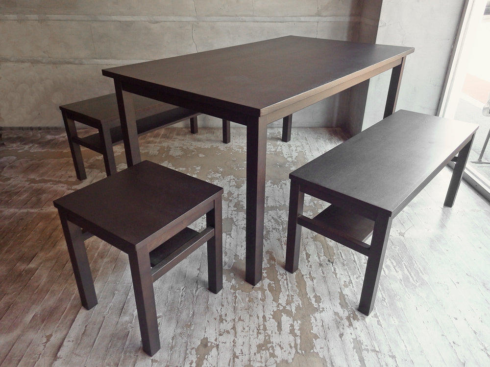 無印良品 MUJI タモ材 ダイニングテーブル & ベンチ2脚 & スツール 中古品 買い取りしました。