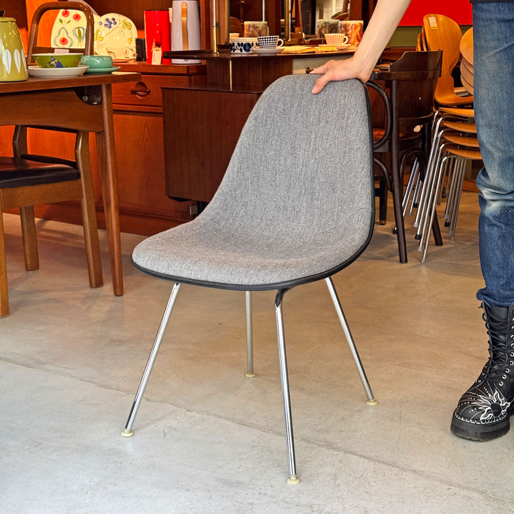 ハーマンミラー Herman Miller モダンファニチャーセールス サイドシェルチェア アプホルスター 張替え済み Hベース C&Rイームズ～ガンガン使えるネクストヴィンテージチェア～