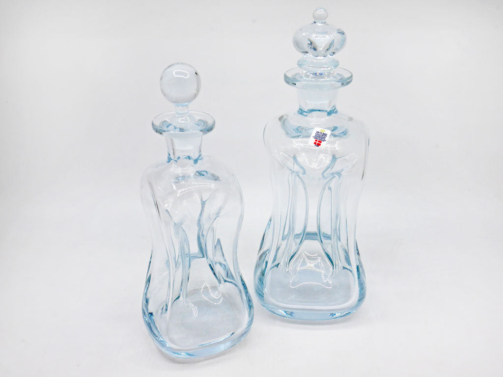 ホルムガード Holmegaard kluk kluk デキャンタ デカンタ ガラスボトル ヤコブ・E・バング Jakob E.Bang デンマーク ビンテージ 北欧食器 H23cm＆ H26cm 中古品 買い取りしました。