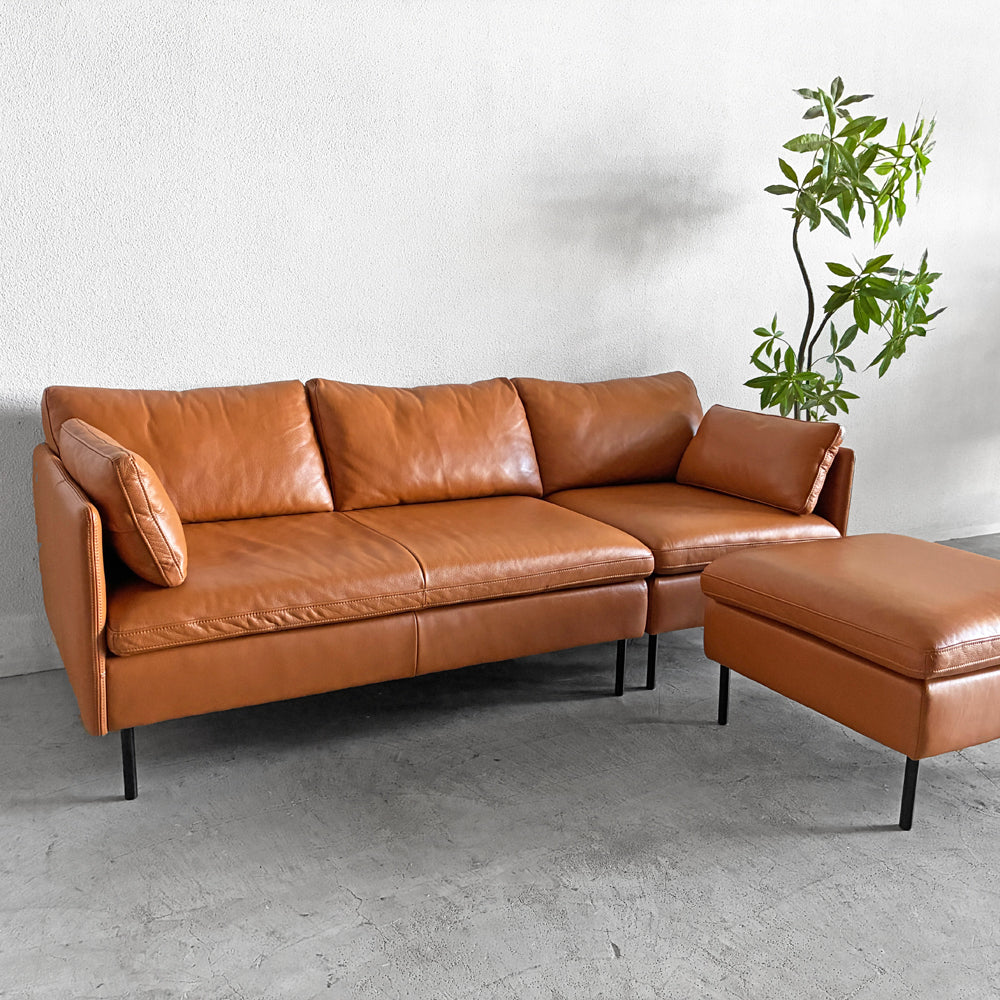 【登戸BASE店】アクタス ACTUS ファイブバイファイブ five by five トランス TRANS システムソファ カウチソファ セパレートタイプ 3点セット レザー 本革 参考価格￥316,800- 廃番 買取させていただきました。