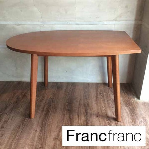 Francfranc フランフランパルセイロ ダイニングテーブル ブラウン アッシュ材 ～ お部屋に温かみと広さを 【買い取りと販売とレンタルのお店】