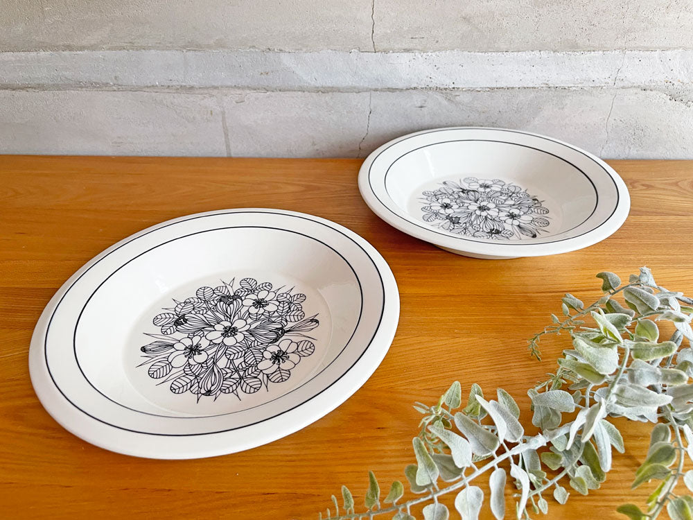 アラビア ARABIA クロッカス krokus エステリ・トムラ Esteri Tomula スープ皿 ビンテージ 廃番希少 A＆B 中古品 買い取りしました。