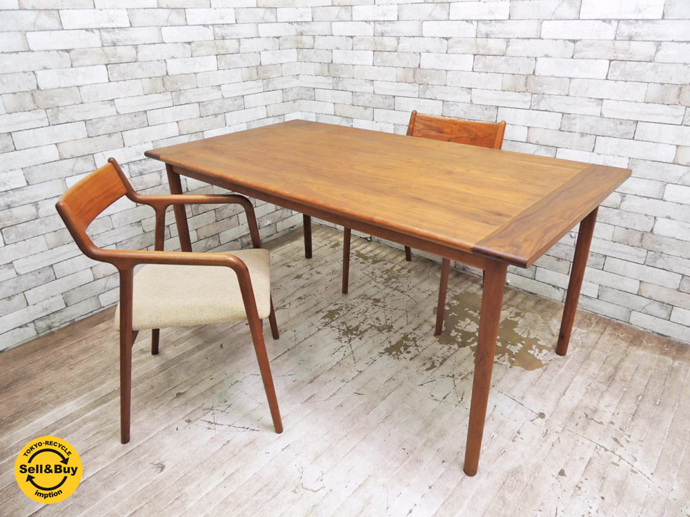 宮崎椅子製作所 MMダイニングテーブル ペペ チェア pepe 2脚 ウォールナット材 村澤 一晃 デザイン   中古品 買い取りしました。