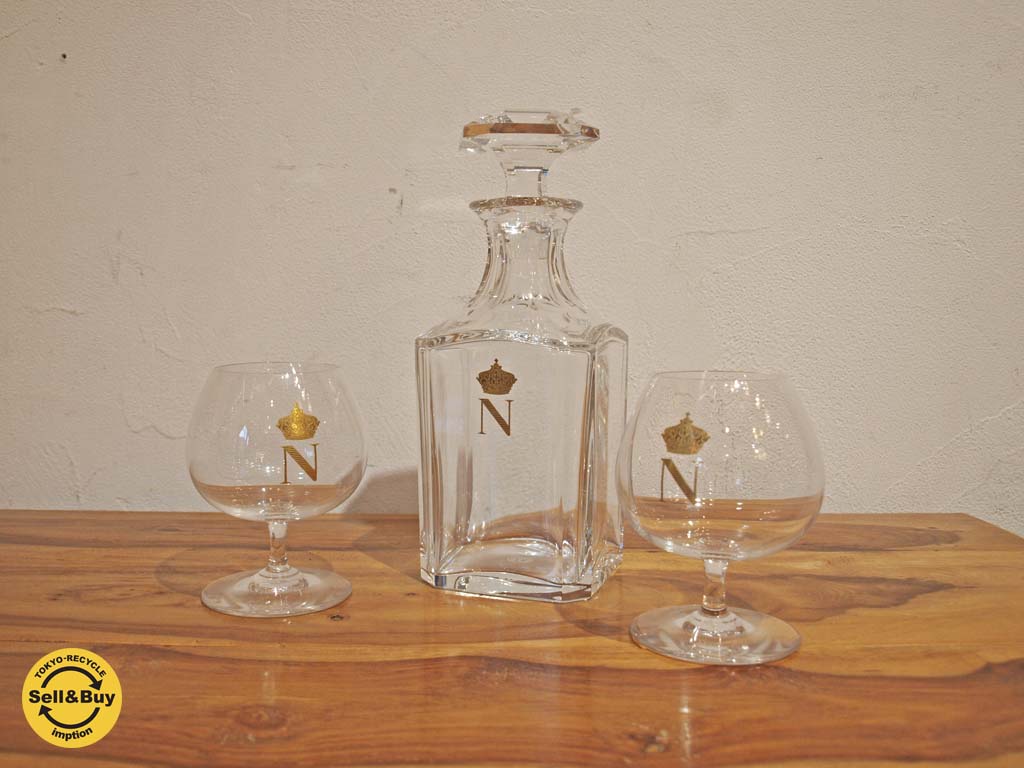 バカラ Baccarat ナポレオン Napoleon フランス グラス ブランデー デキャンタ 中古品 買い取りしました。