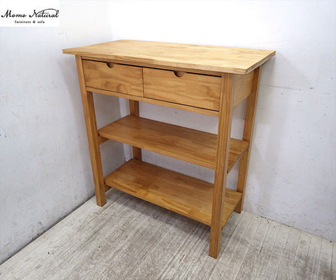 モモナチュラル Momo natural ディスプレイ カウンター キッチン アトリエ 作業台 ～ 自然味溢れる素材の良さ【買取と販売とレンタルのお店】