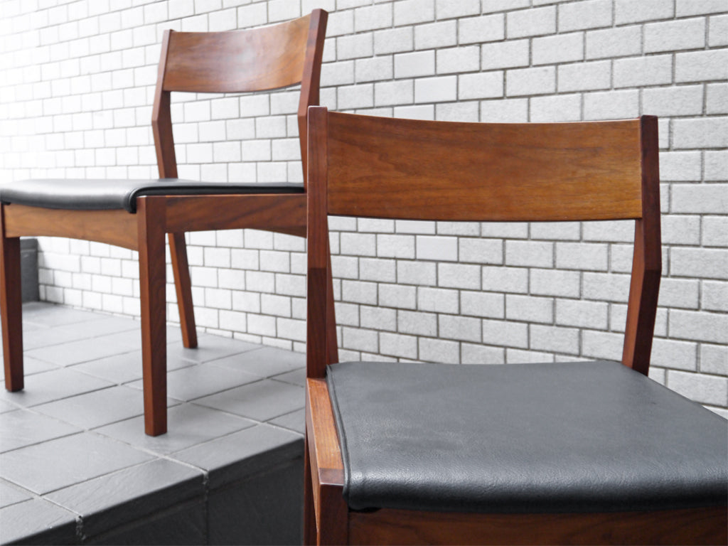 マスターウォール MASTERWAL ラテ ローチェア LATTE LOW CHAIR ウォールナット PVCレザー 2脚　中古品 買い取りしました。