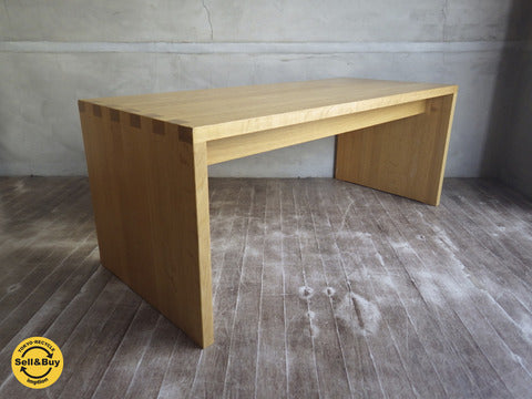 無印良品 MUJI / オーク 無垢材 組木 ベンチ 廃盤 ～ オーク無垢材を使用した多彩な使い方ができるナチュラルな家具【買取と販売とレンタルのお店】