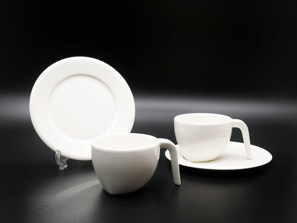 イッタラ iittala エゴ Ego コーヒーカップ&ソーサー C/S ホワイト ステファン・リンドフォース Stefan Lindfors フィンランド 北欧食器 廃番 2客 中古品 買い取りしました。
