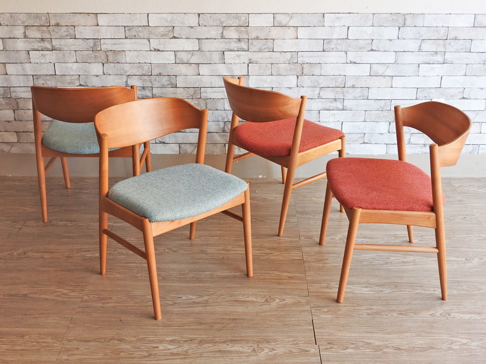 ケユカ KEYUCA チェルビアットチェアⅡ ダイニングチェア アルダー材 ファブリックシート 2脚セット ナチュラルスタイル   中古品  買い取りしました。