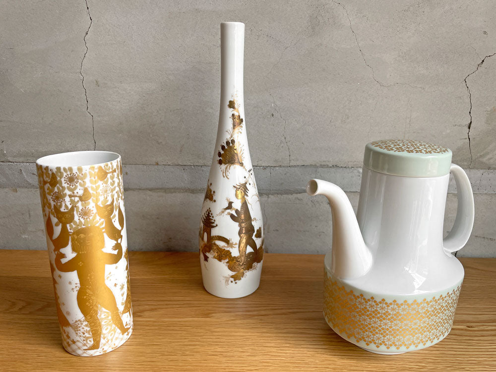 ローゼンタール Rosenthal スタジオライン Studio Line コーヒーポット 金彩 タピオ・ヴィルカラ ローゼンタール Rosenthal スタジオライン Studio Line 金彩 一輪挿し フラワーベース ビョルン・ヴィンブラッド  中古品 買い取りしました。