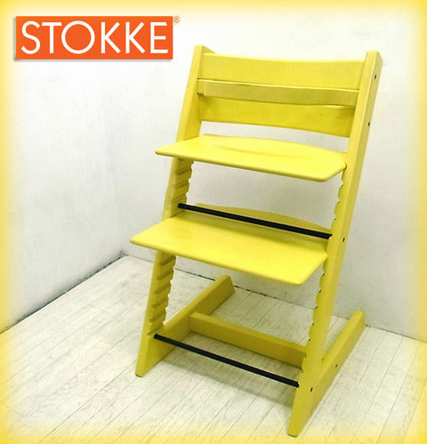 デザイン先進国ノルウェー発！ 世界的ロングセラーの ハイチェア / ベビーチェア！ STOKKE （ ストッケ ） 新型 『 トリップトラップ （ 新色イエローカラー！ ） ベビーガード付き 』 入荷！