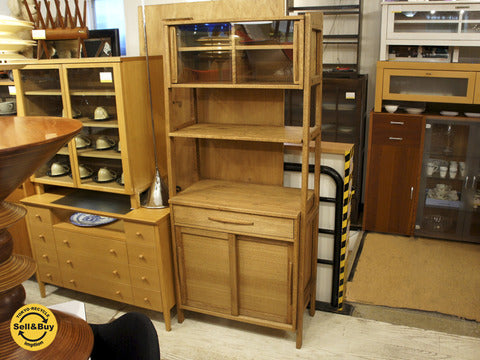 モモナチュラル Momo Natural オーク材 ユニットボード UNIT BOARD カップボード 食器棚 『オーク材の個性を活かしたモモナチュラルの新シリーズ！』【買取と販売とレンタルのお店】