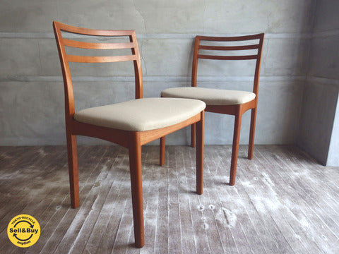チーク材 TEAK WOOD ビンテージ ダイニングチェア ～ 年月により培った美しい色合い。 【買取と販売とレンタルのお店】