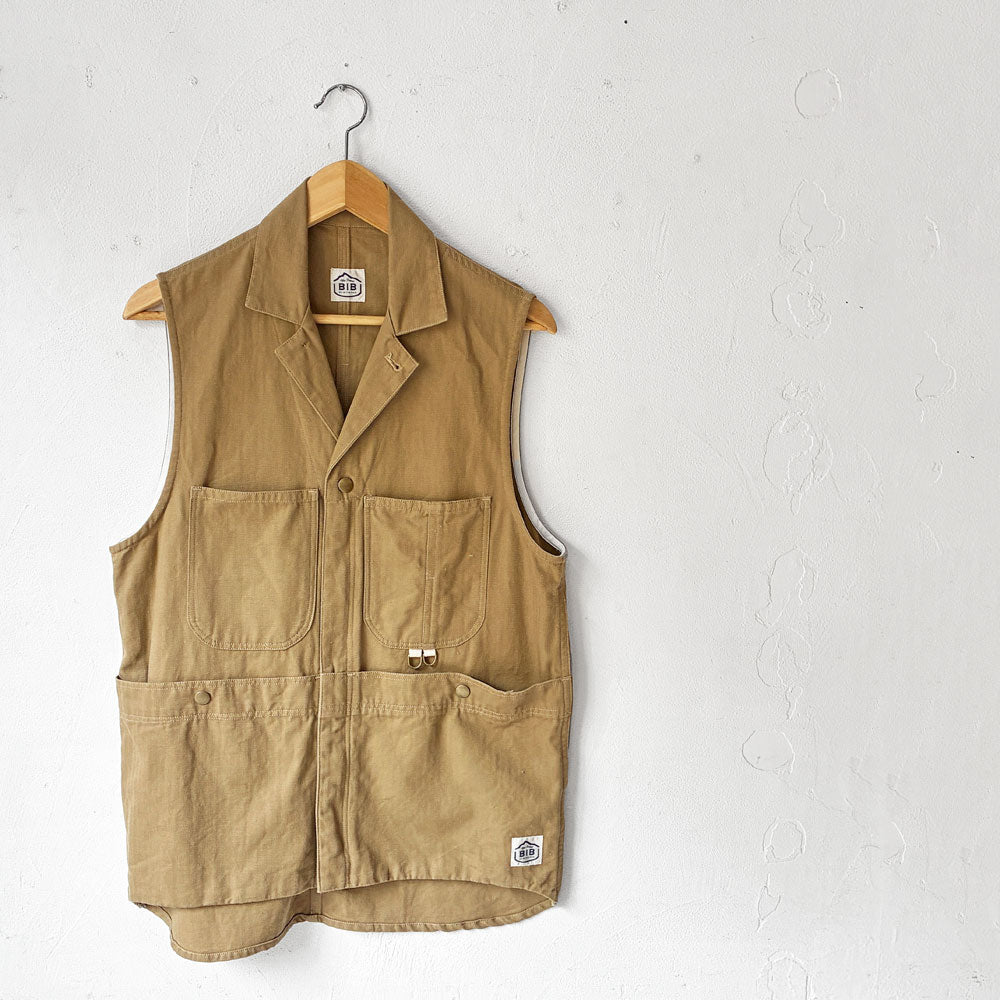 【下北沢店】ビブ BIB BE IN THE BAG St.Louis2 All In One-look ヘリンボーン ベスト 綿100％ ベージュ Fサイズ 買取させていただきました。