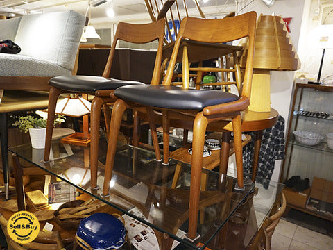 デンマーク Slagelse Mbelvaerk 社『 ビンテージ ブーメランチェア 』 チーク無垢材 エリック・クリステンセン ～ 体感してください！この滑らかな曲線。【買取と販売とレンタルのお店】