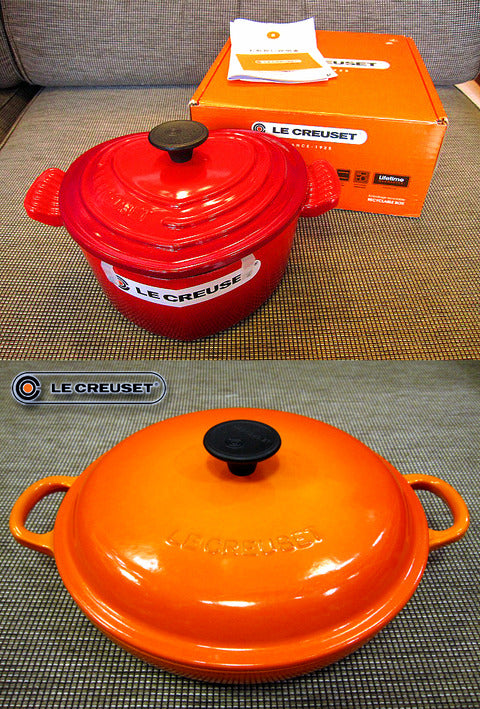 美食の国、フランスが生んだオシャレで機能的なキッチンウェア 『LE CREUSET/ル・クルーゼ』 ココット・ダムール ＆ ビュッフェ・キャセロール 両美品 入荷！