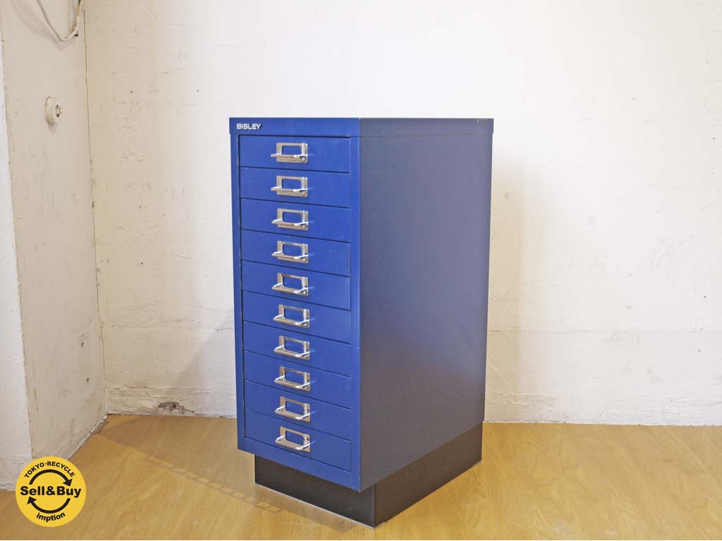 ビスレー BISLEY BASICシリーズ BA29/10 スリムキャビネット 10段 ブルー 中古品 買い取りしました。