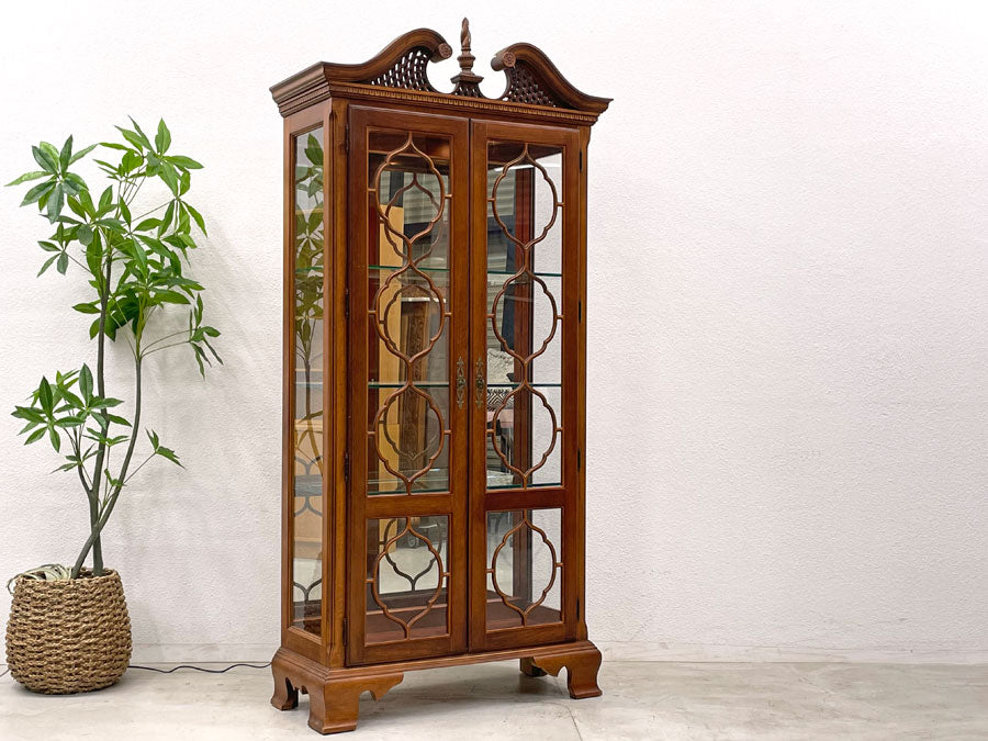 アメリカンドロー American draw Furniture ガラス キュリオケース チャイナ キャビネット China Cabinet ～ 調光機能もあるコレクションケース