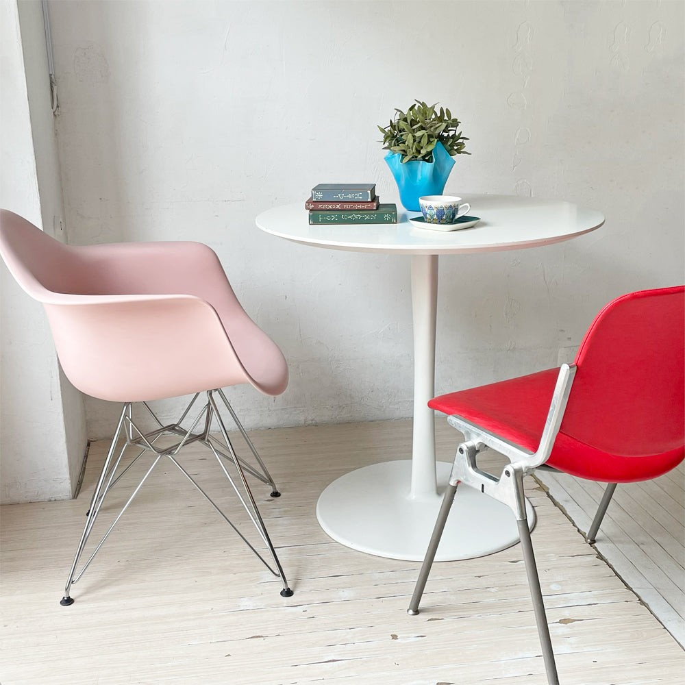 ポロ porro ジョイン JOIN ラウンド テーブル ホワイト ～ ダイニングやカフェスタイル、様々なシーンに映えるテーブル