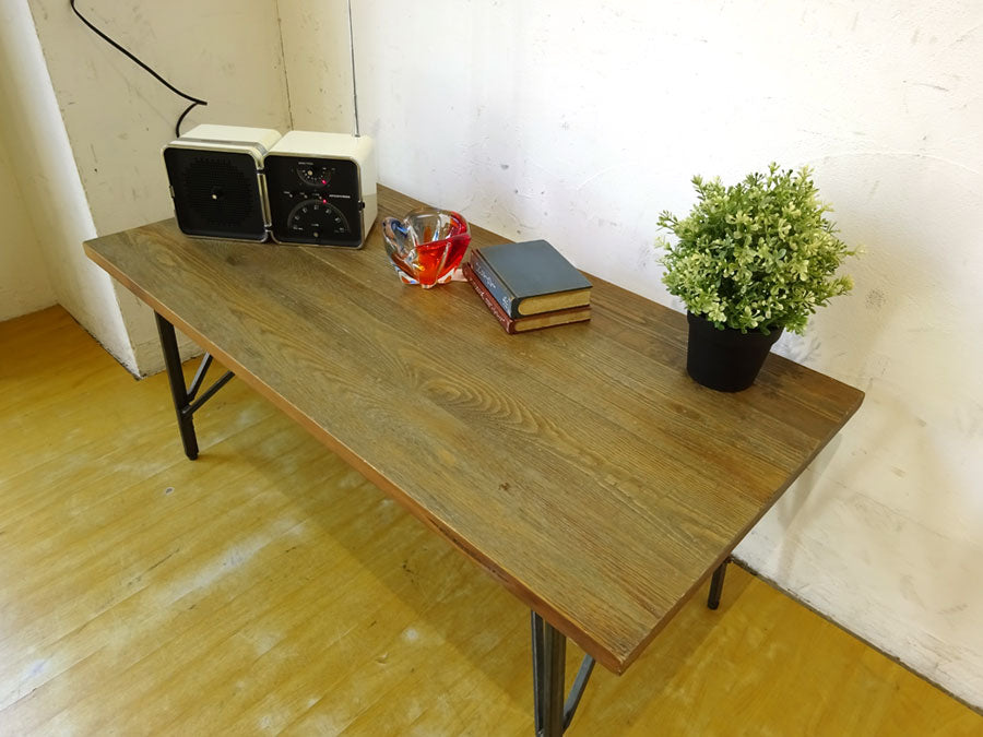 ジャーナルスタンダードファニチャー J.S.F シノン CHINON コーヒーテーブル アイアンレッグ パイン材 センターテーブル ～ 工業系デザインなのに軽快なスタイル