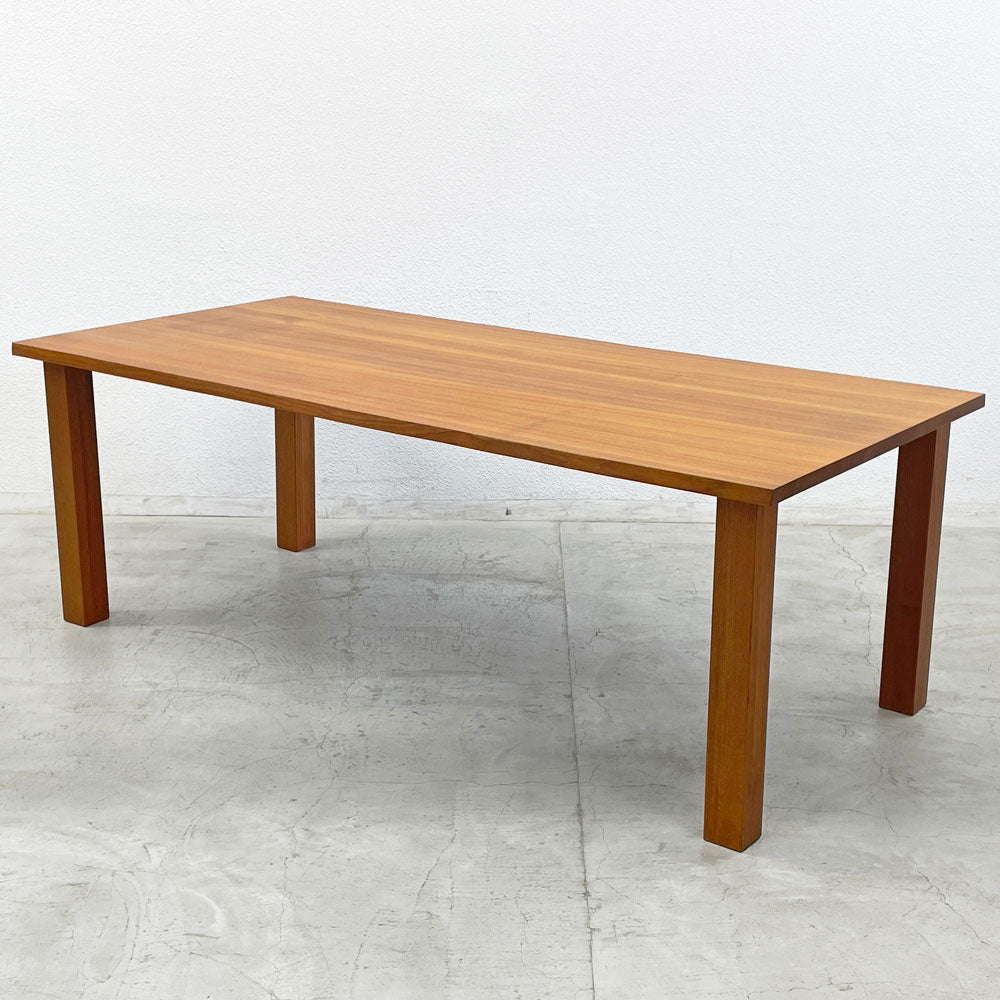 チーク無垢材 ダイニングテーブル Teak solid wood Dining table ～ 希少な木材で造られたコンディションの良いダイニングテーブル