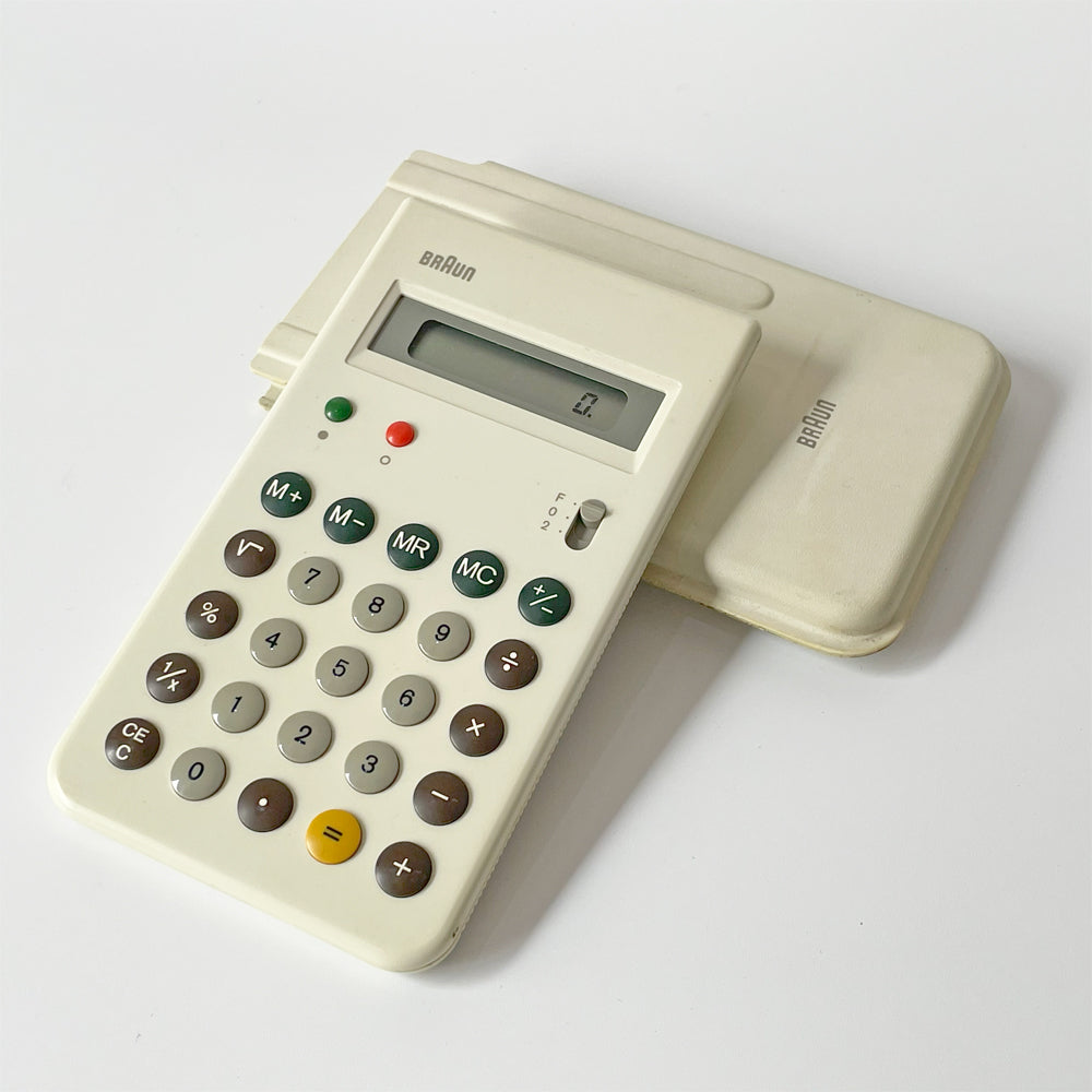 ブラウン Braun 電卓 カリキュレーター ET55 Type:4835 ホワイト ビンテージ ディーター・ラムス ～ 機能を徹底追求したデザイナー